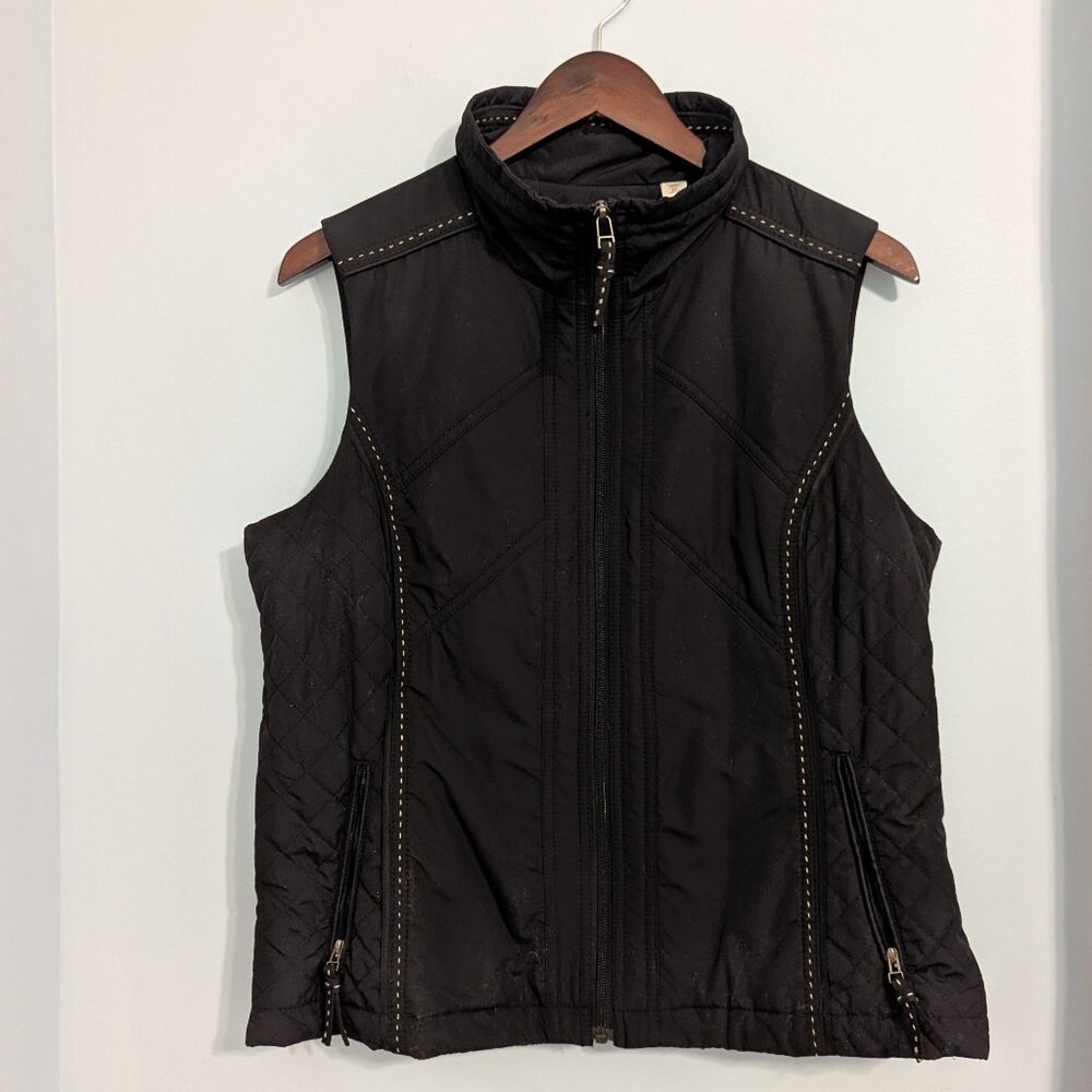 Coldwater Creek All-Season Quilted Vest - Black - Size M (10-12) - NWT